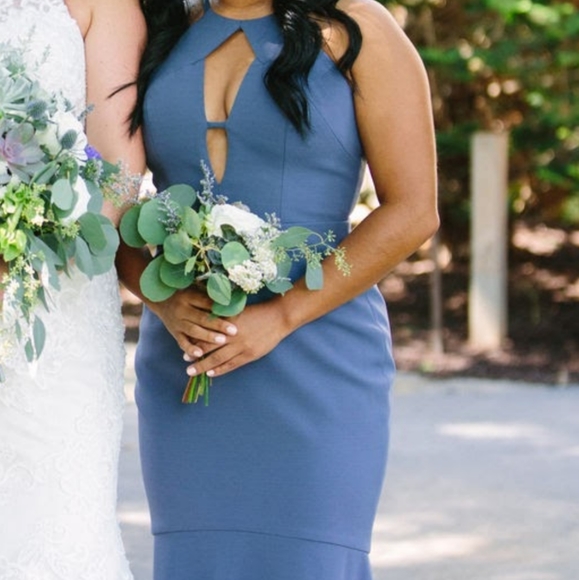 BCBG Navy Blue Prom Dress - Picture 8 of 8